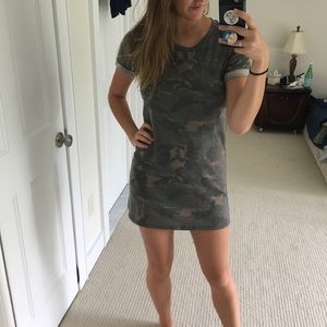 Camo T-shirt dress
